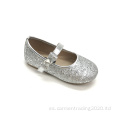 NUEVA Moda Niños Glitter Flat Socino zapatos de aderezo